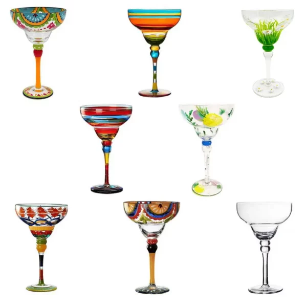 Colorful Wine Glasses Cups Cocktail Goblet Champagne Cup Glasses Bar Party Home DrinkWare Wedding Gifts Kitchen Accessories NEW - immagine 2