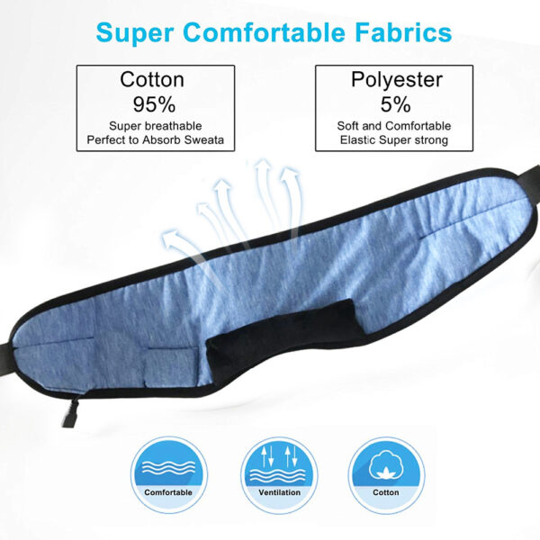 Wireless Stereo Bluetooth Earphone Sleep Mask Phone Headband Sleep Soft Earphones Sleeping Eye Mask Music Headset - immagine 4