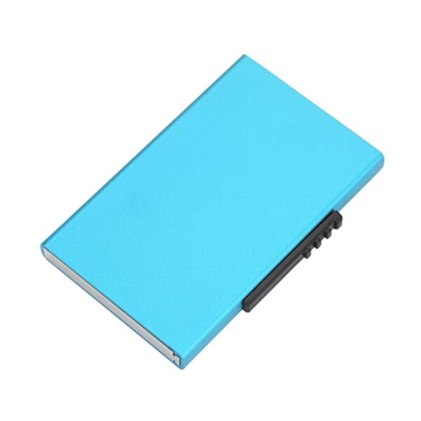 Women Men Card Holder RFID Card Wallet High Quality Business Aluminum Card Box Travel Purse Creative Card Holders - immagine 4