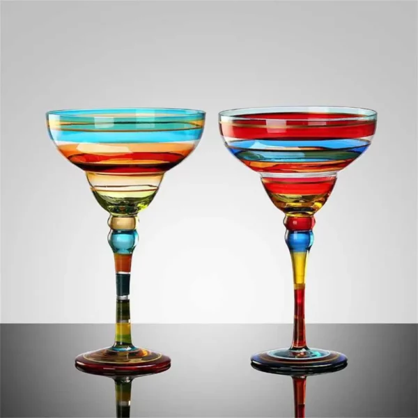 Colorful Wine Glasses Cups Cocktail Goblet Champagne Cup Glasses Bar Party Home DrinkWare Wedding Gifts Kitchen Accessories NEW - immagine 5