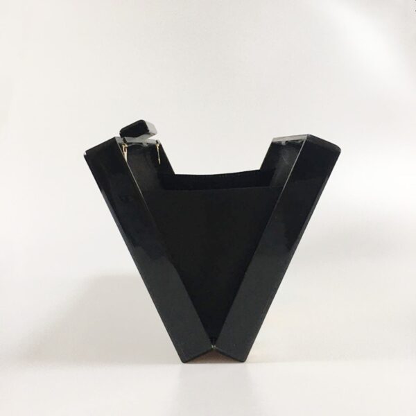 Geometric Colorful Splicing Acrylic Small Square Bag Dinner Bag New One Shoulder Cross Body Handbag - immagine 3