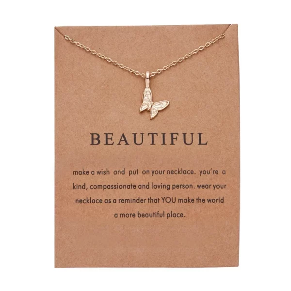 Fashion Elegant Animal Necklace Elephant Dragonfly Butterfly Flower Necklaces Vintage Necklace Pendant Charm Women Friend Gift - immagine 3