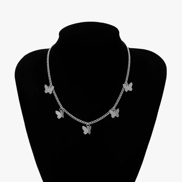 Gold Chain Butterfly Pendant Choker Necklace Women Statement Collares Bohemian Beach Jewelry Gift Collier Cheap - immagine 7