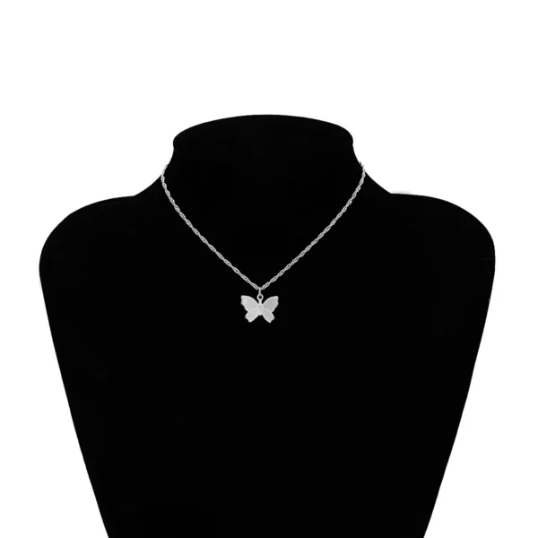 Gold Chain Butterfly Pendant Choker Necklace Women Statement Collares Bohemian Beach Jewelry Gift Collier Cheap - immagine 9
