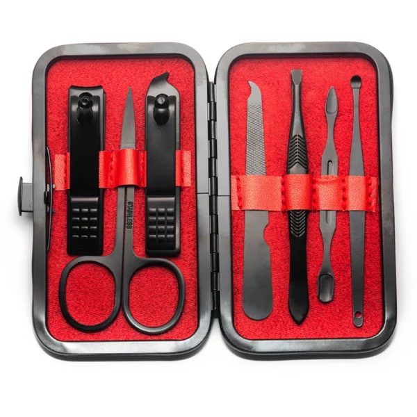 7-23 Pcs Professional Nail cutter Pedicure Scissors Set Stainless Steel Eagle Hook Portable Manicure Nail Clipper Tool Set - immagine 15