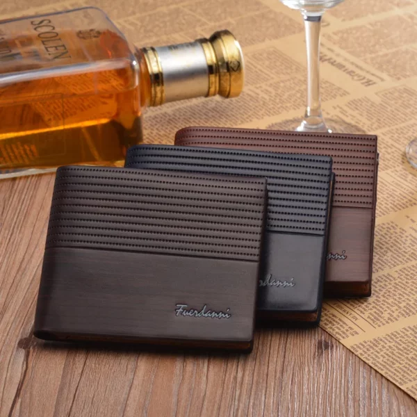 Men Leather Brand Luxury Wallet Short Slim Male Purses Money Clip Credit Card Dollar Price Portomonee Carteria - immagine 6
