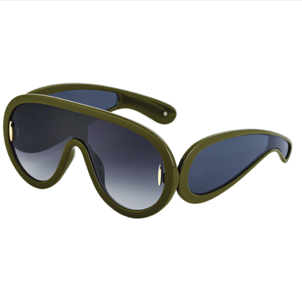 Fashion conjoined large frame sunglasses for women trendy sports cycling windproof sunglasses for men - immagine 3