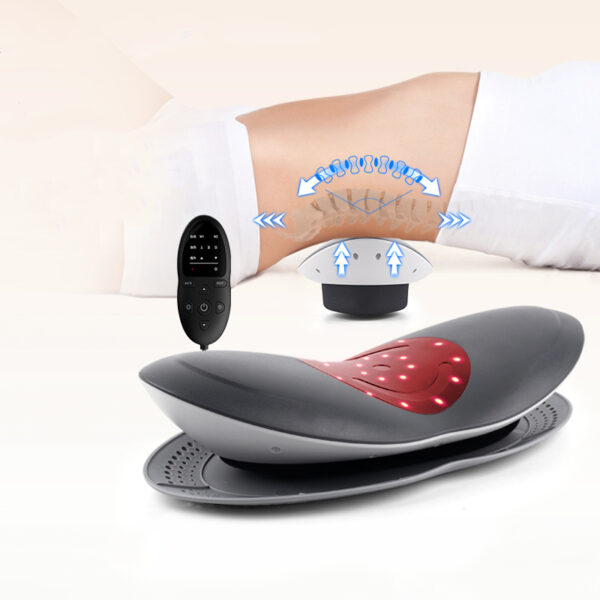 Waist Massager Lumbar Traction Inflatable Hot Compress Back Cervical Stretcher Massage Air Pressure Reduce Relief Pain - immagine 5