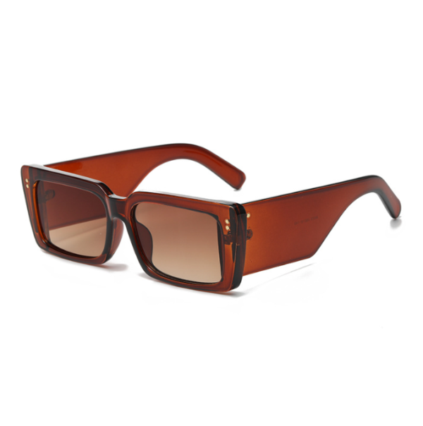 New style sunglasses Women fashion square Sunglasses Personalized street shooting net red glasses UV resistant sunglasses - immagine 5