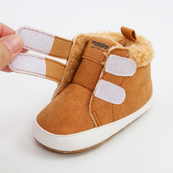 High Top Autumn And Winter Baby Shoes Baby Shoes Walking Shoes Warm Shoes M2035 - immagine 3
