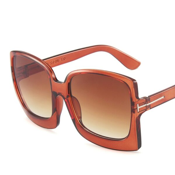 Square Sunglasses Women Vintage Brand Oversize Sun Glasses Black Gradient Female Glasses Men UV400 - immagine 4