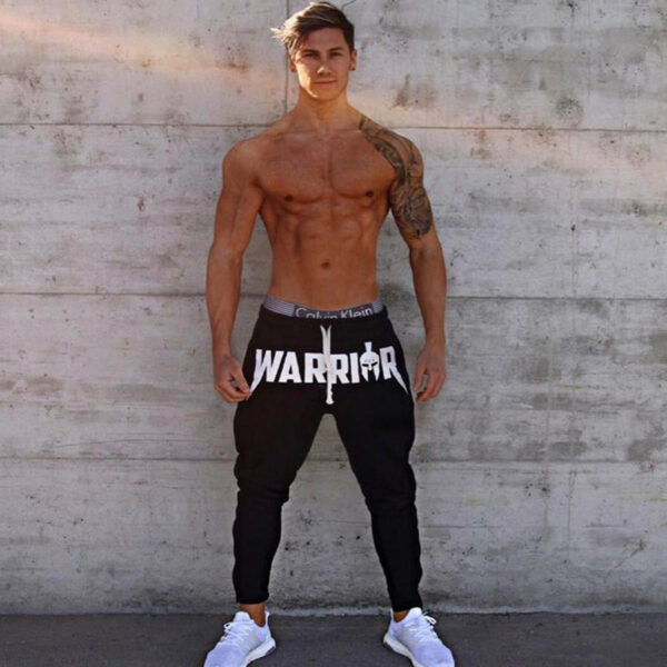 Mens Cotton Sweatpants Gyms Pant Fitness trousers Joggers Workout Pencil Pants - immagine 2