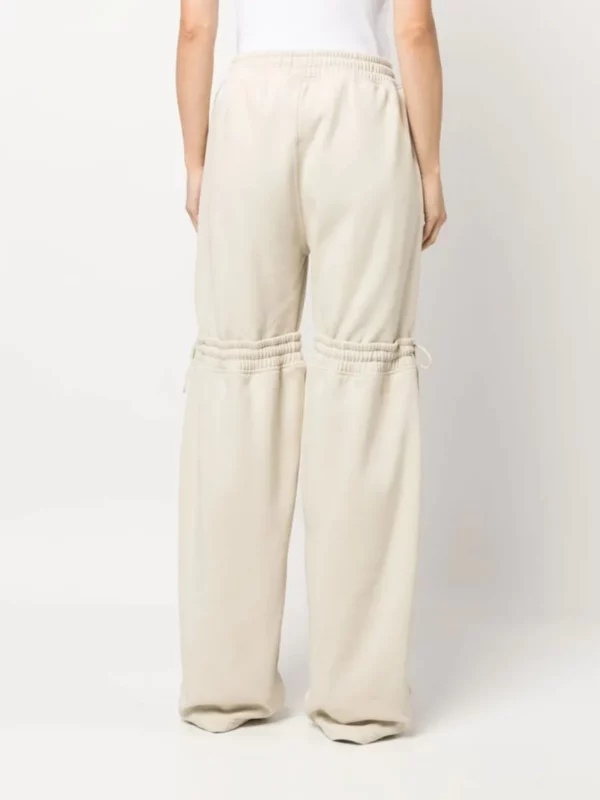 Women Pant Drawtherope Bandages Leisure Women Trousers White Black Autumn And Winter Wide Leg Pants Women - immagine 6
