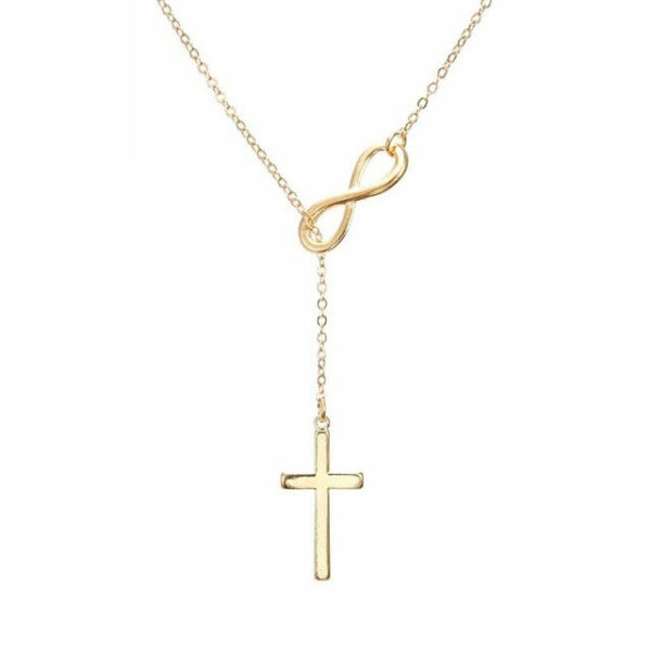 Small Gold Cross Pendant Necklace Women Girl Kids,Mini Charm Pendant - immagine 4