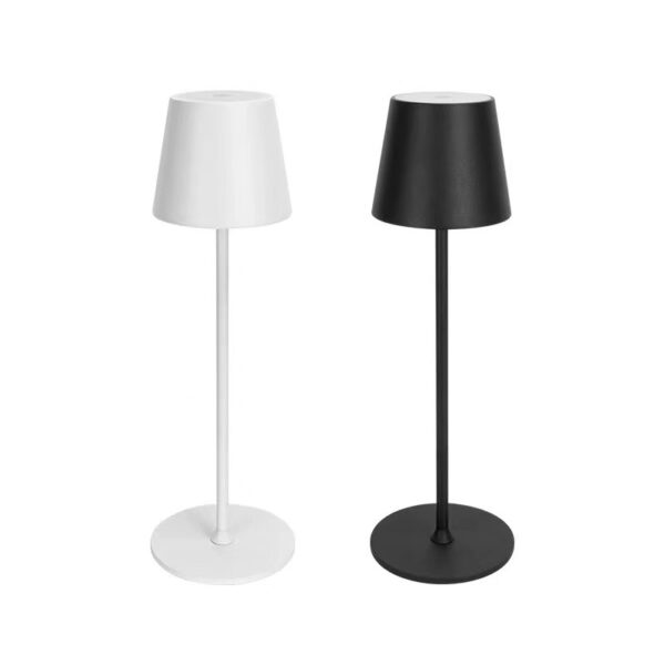 1pc Portable Cordless LED Table Lamp With Stepless Dimming, 3 Color Temperature, Touch Control, Rechargeable Battery, Modern Des - immagine 3
