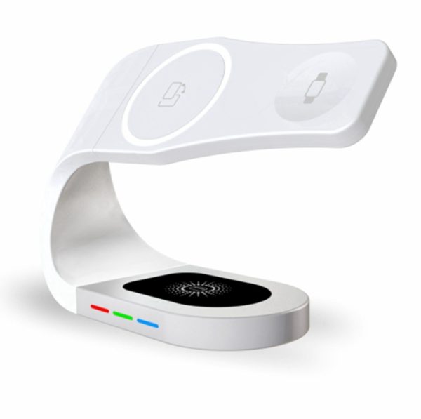 Magnetic suction multifunctional wireless charger suitable for iwatch watches mobile phones AirPod headphones three in one - immagine 2
