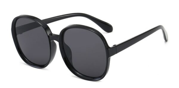 New Round Frame Sunglasses Women Retro Brand Designer Brown Black Oversized Lady Sun Glasses Female Fashion Outdoor Driving - immagine 10