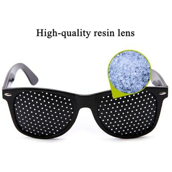 Cycling Eyewear Pin Hole Sunglass Eye Training Glass Pinhole Glasses Camping Unisex Eyeglasses Exercise Outdoor Improve Eyesight - immagine 5