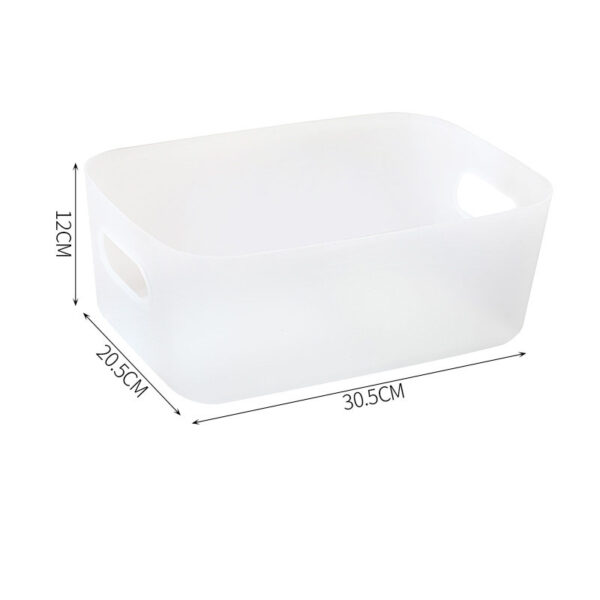 Plastic Storage Basket Bathroom Bathroom Cosmetics Storage Basket Kitchen Desktop Sundries Snack Storage Box - immagine 9