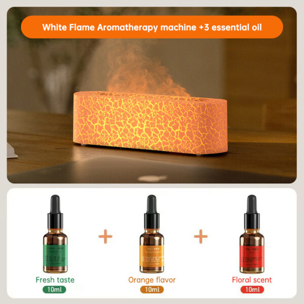 Flame Aroma Diffuser Air Humidifier Ultrasonic Cool Mist Maker Fogger Led Essential Oil Lamp Realistic Fire Difusor - immagine 29