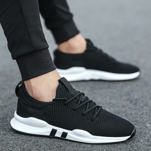 Men's Shoes Lightweight Sports Shoes Breathable Non-slip Casual Shoes Adult Shoes Zapatillas Hombre Black - immagine 4