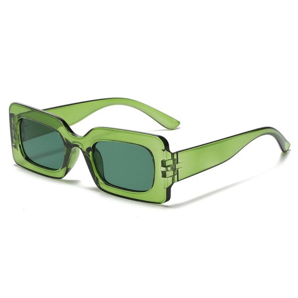 Candy colored sunglasses women's square sunglasses men's fashionable and trendy retro glasses - immagine 3