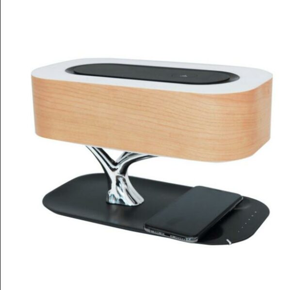 Modern led table lamp for bedroom dimmable bluetooth Speaker phone Charger wireless desk lamp bedside lamp table light tree lamp - immagine 7