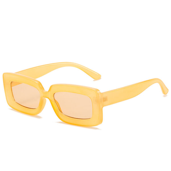 New Square Sunglasses Beach Small Frame Glasses Fashion Beach Jelly-Colored Sunglasses Women - immagine 8