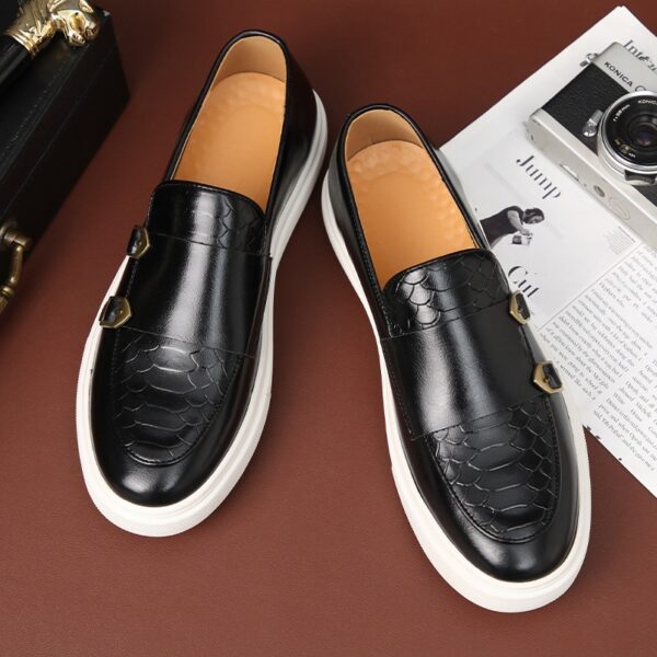 Fashionable casual leather shoes for men's shoes and men's board shoes - immagine 4