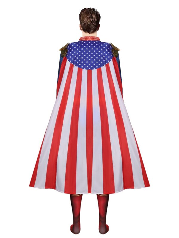 Black robed picket team cosplay costume villain Halloween stage performance costume cloak superman - immagine 7