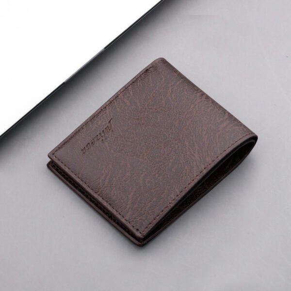 Wallet Men's Short Youth College Student Wallet With Zipper Can Put Driver's License Ultra Thin Wallet Men's Simple - immagine 6