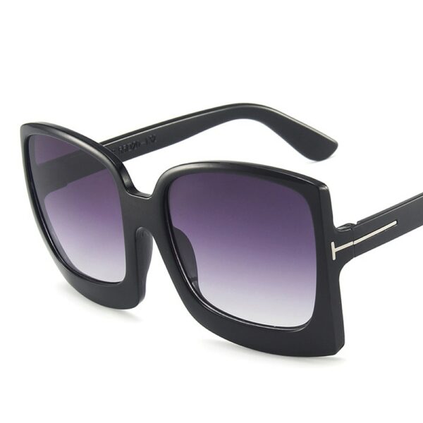 Square Sunglasses Women Vintage Brand Oversize Sun Glasses Black Gradient Female Glasses Men UV400 - immagine 3