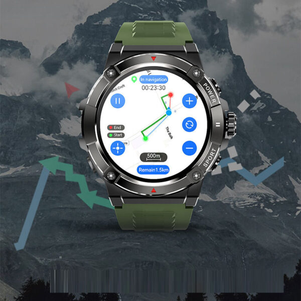 GPS smartwatch NX8 Pro air pressure altitude compass heart rate measurement with memory waterproof sports watch - immagine 3