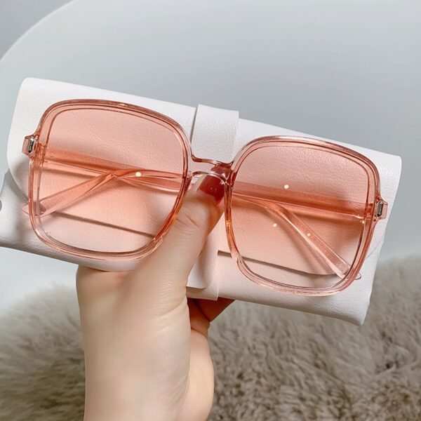 Rice nail square sunglasses Women's shades gradient trend UV protection - immagine 11