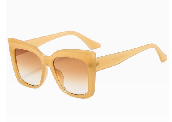 Sunglasses Personality Cat Eye Big Frame Sunglasses Female Sunshade Decorative Glasses - immagine 4