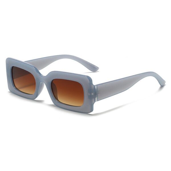 Candy colored sunglasses women's square sunglasses men's fashionable and trendy retro glasses - immagine 8