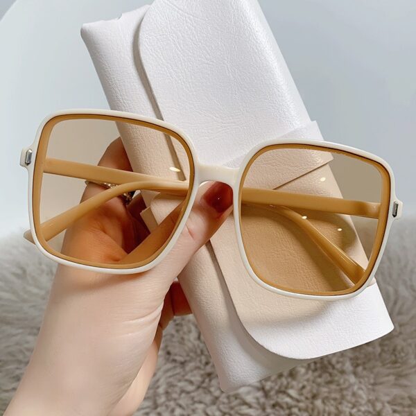 Rice nail square sunglasses Women's shades gradient trend UV protection - immagine 2