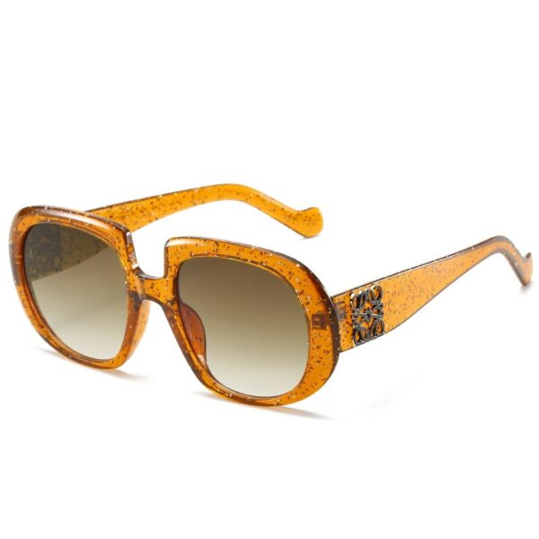 Fashion Luxury Brand Design Square Sunglasses Women Vintage Metal Flower Sequin Frame Gradient Sun Glasses For Female UV400 - immagine 12