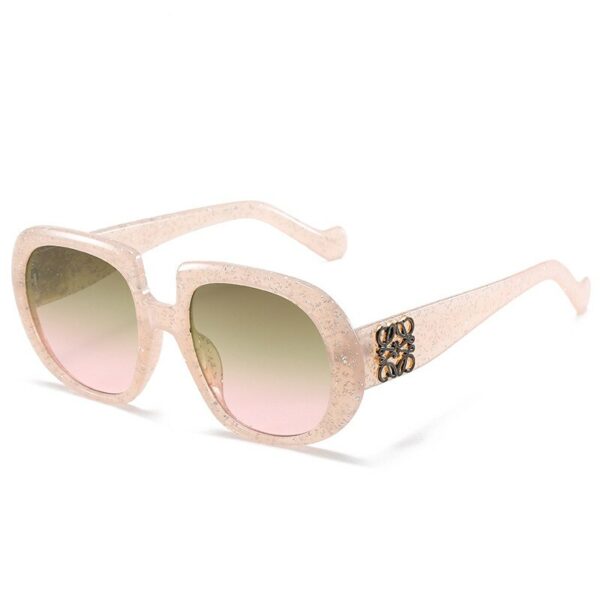 Fashion Luxury Brand Design Square Sunglasses Women Vintage Metal Flower Sequin Frame Gradient Sun Glasses For Female UV400 - immagine 11