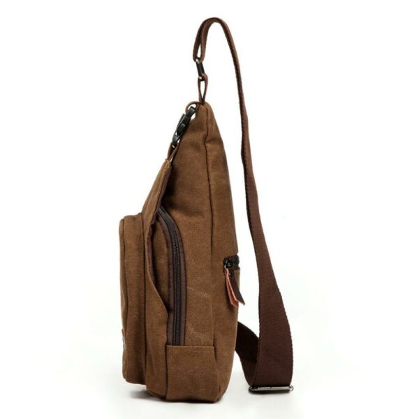 Men Canvas Messenger Bags Casual Travel Military Bag - immagine 2