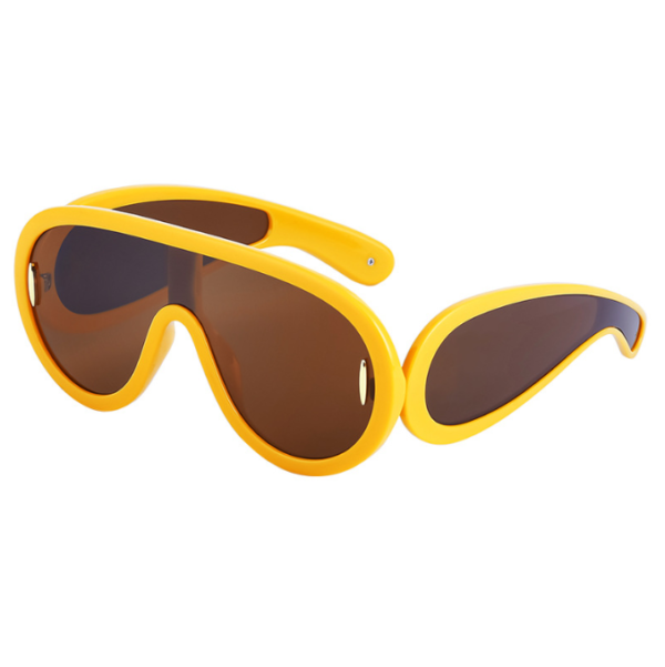 Fashion conjoined large frame sunglasses for women trendy sports cycling windproof sunglasses for men - immagine 7