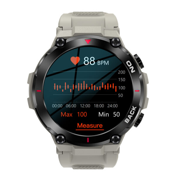 K37 smart watch GPS positioning exercise health heart rate monitoring female physiological cycle reminder - immagine 3