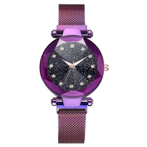Ladies Magnetic Starry Sky Clock Luxury Women Watches Fashion Diamond Female Quartz Wristwatches Relogio Feminino Zegarek Damski - immagine 12