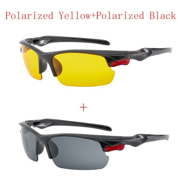 2PCS Polarized Car Night Vision Goggles Sunglasses Night Driving Glasses Driver Goggles Unisex UV400 Eyewear Auto Accessries - immagine 7