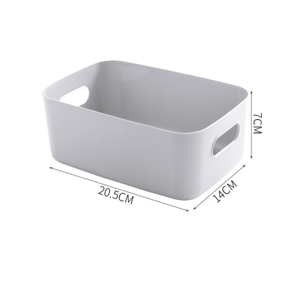 Plastic Storage Basket Bathroom Bathroom Cosmetics Storage Basket Kitchen Desktop Sundries Snack Storage Box - immagine 8