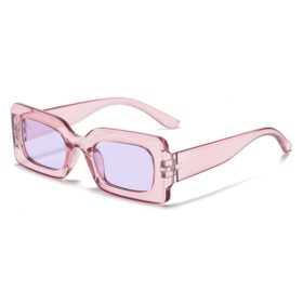 Candy colored sunglasses women's square sunglasses men's fashionable and trendy retro glasses