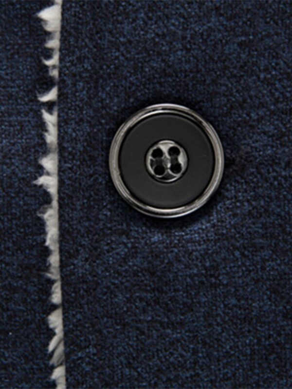 Epaulet Faux Shearling Single Breasted Jacket - immagine 11
