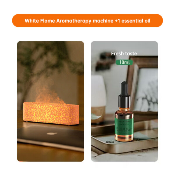 Flame Aroma Diffuser Air Humidifier Ultrasonic Cool Mist Maker Fogger Led Essential Oil Lamp Realistic Fire Difusor - immagine 21