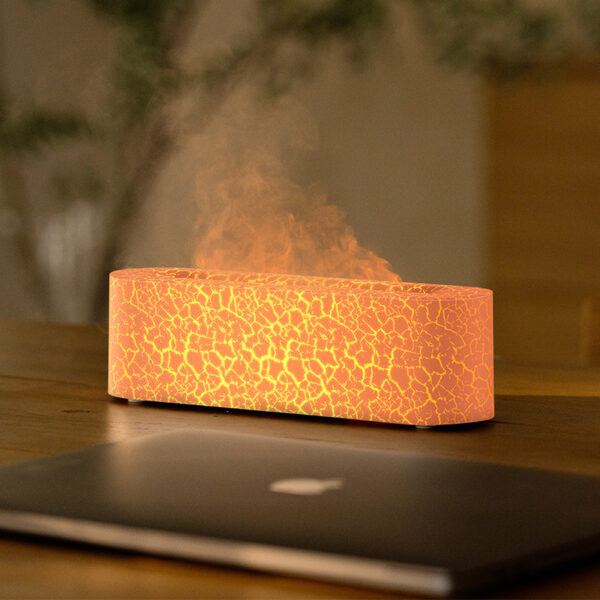 Flame Aroma Diffuser Air Humidifier Ultrasonic Cool Mist Maker Fogger Led Essential Oil Lamp Realistic Fire Difusor - immagine 13
