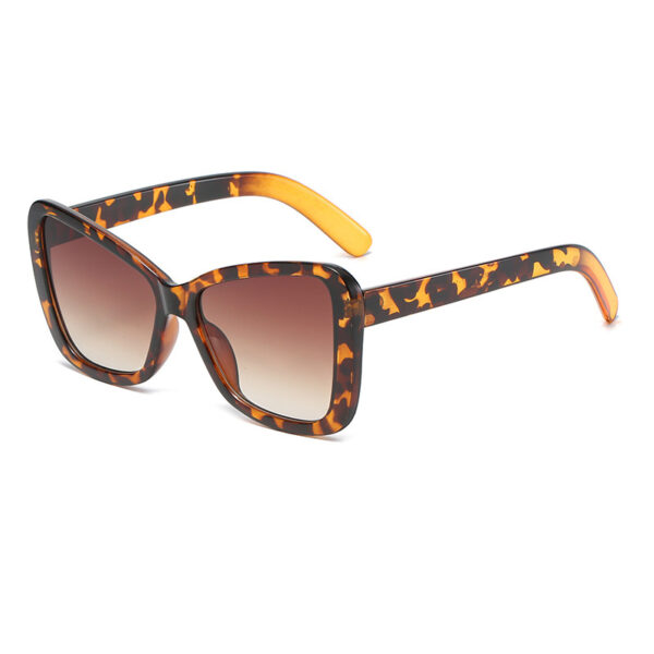 New Fashion Butterfly Large Frame Sunglasses Men And Women Trend Gradient Color Sunglasses Concave Shape Glasses - immagine 6